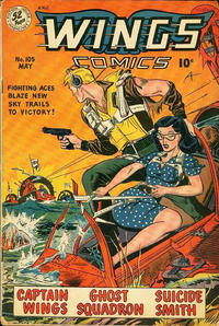 Cover Thumbnail for Wings Comics (Fiction House, 1940 series) #105