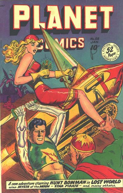 Cover for Planet Comics (Fiction House, 1940 series) #58