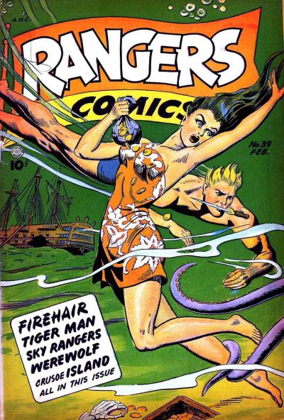 Cover for Rangers Comics (Fiction House, 1942 series) #39