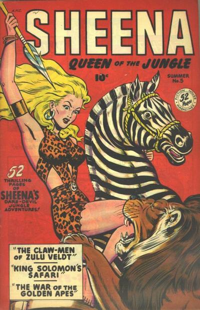 Cover for Sheena, Queen of the Jungle (Fiction House, 1942 series) #5