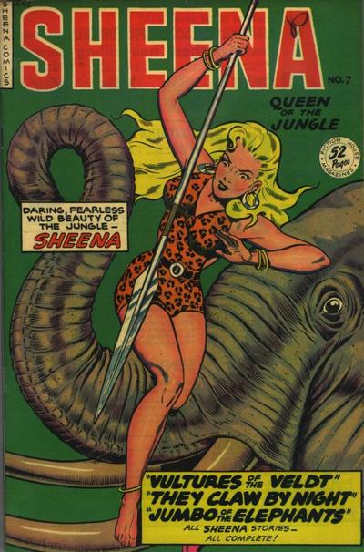 Cover for Sheena, Queen of the Jungle (Fiction House, 1942 series) #7