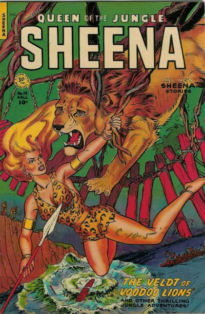 Cover for Sheena, Queen of the Jungle (Fiction House, 1942 series) #13