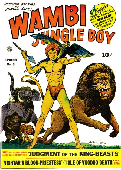Cover for Wambi, Jungle Boy (Fiction House, 1942 series) #3