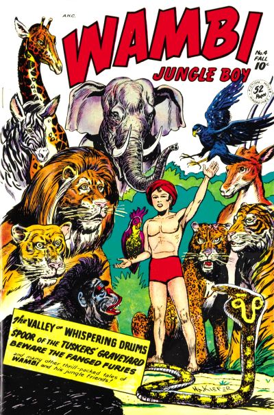Cover for Wambi, Jungle Boy (Fiction House, 1942 series) #4