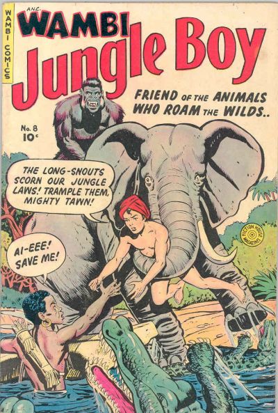 Cover for Wambi, Jungle Boy (Fiction House, 1942 series) #8