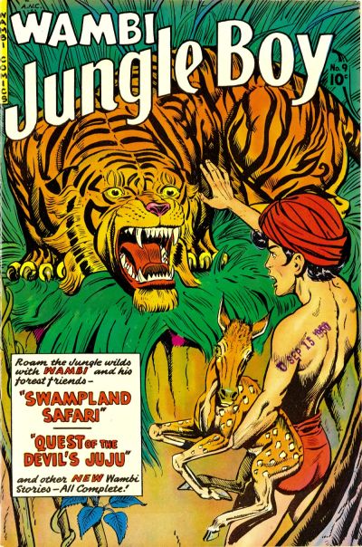 Cover for Wambi, Jungle Boy (Fiction House, 1942 series) #9