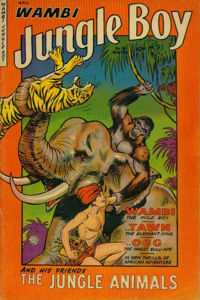 Cover for Wambi, Jungle Boy (Fiction House, 1942 series) #18