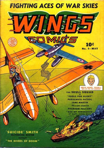 Cover for Wings Comics (Fiction House, 1940 series) #9