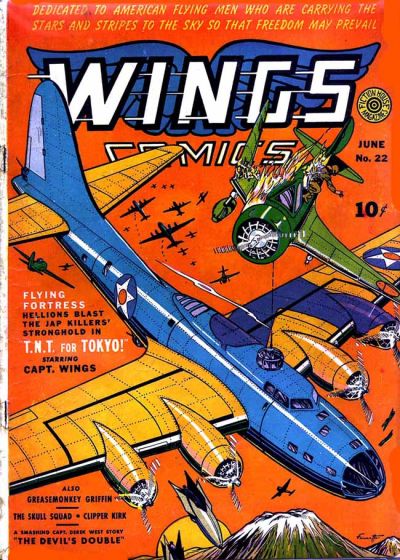 Cover for Wings Comics (Fiction House, 1940 series) #22
