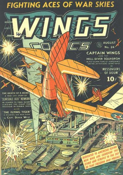 Cover for Wings Comics (Fiction House, 1940 series) #24