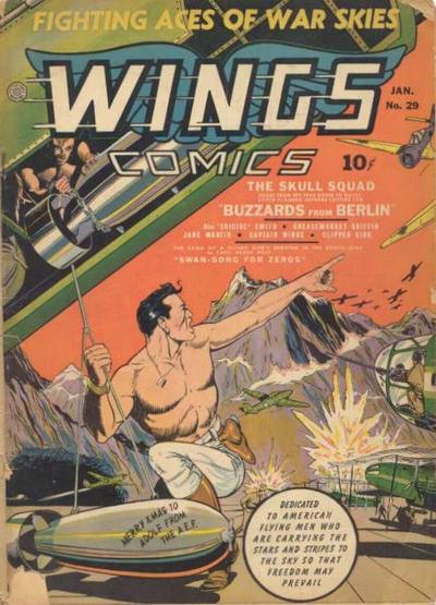 Cover for Wings Comics (Fiction House, 1940 series) #29