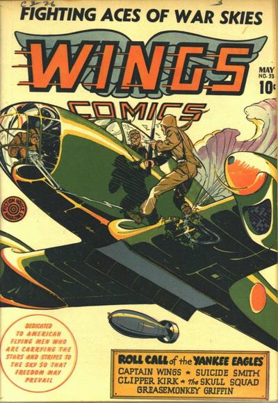 Cover for Wings Comics (Fiction House, 1940 series) #33