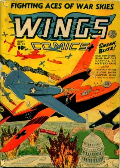 Cover for Wings Comics (Fiction House, 1940 series) #37