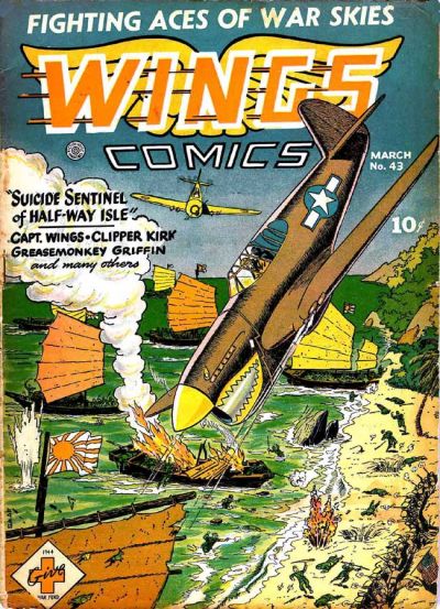 Cover for Wings Comics (Fiction House, 1940 series) #43