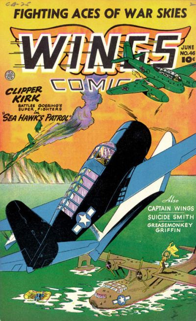 Cover for Wings Comics (Fiction House, 1940 series) #46