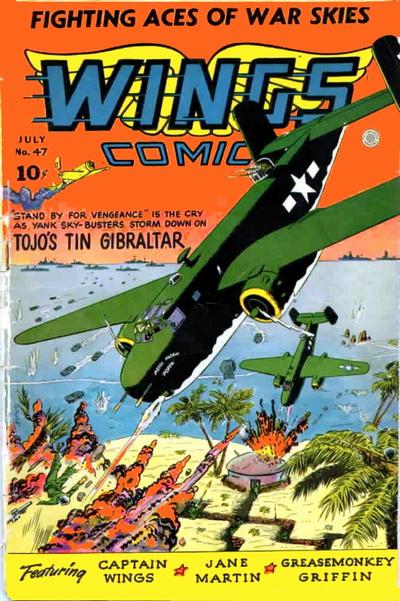 Cover for Wings Comics (Fiction House, 1940 series) #47