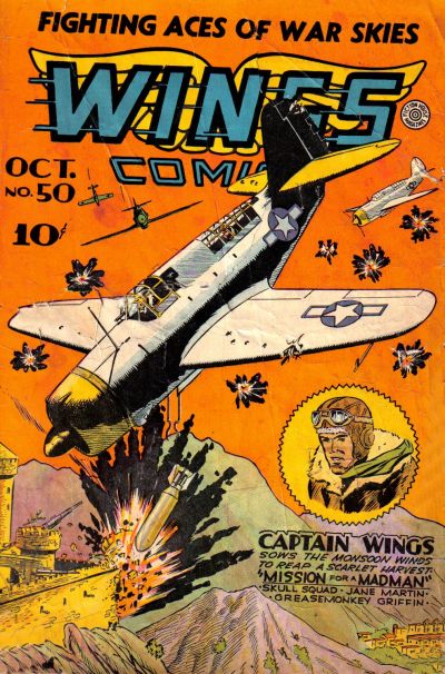 Cover for Wings Comics (Fiction House, 1940 series) #50