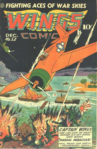Cover for Wings Comics (Fiction House, 1940 series) #52