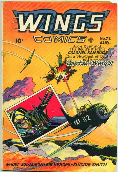 Cover for Wings Comics (Fiction House, 1940 series) #72