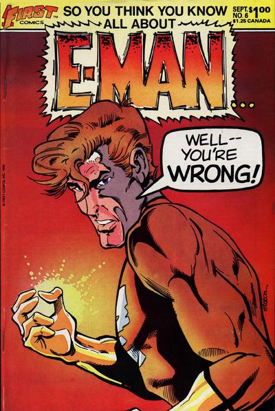 Cover for E-Man (First, 1983 series) #6
