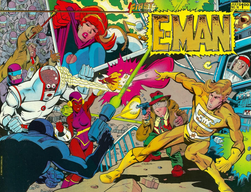 Cover for E-Man (First, 1983 series) #16