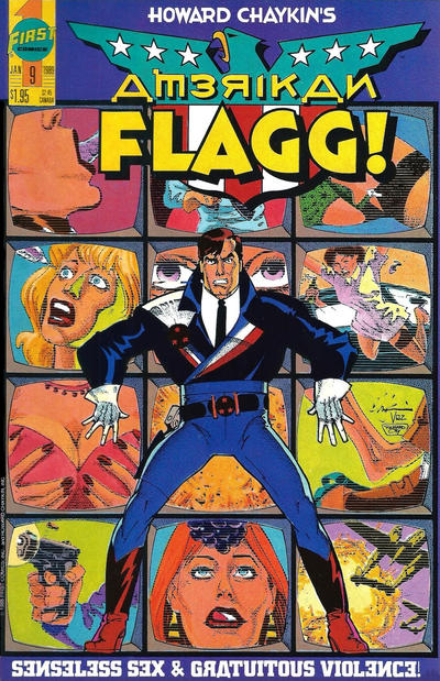 Cover for Howard Chaykin's American Flagg (First, 1988 series) #9