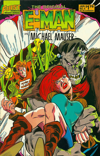 Cover for The Original E-Man and Michael Mauser (First, 1985 series) #4
