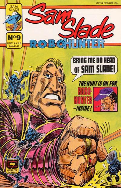 Cover for Sam Slade, RoboHunter (Fleetway/Quality, 1987 series) #9