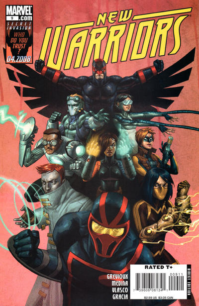 Cover for New Warriors (Marvel, 2007 series) #9