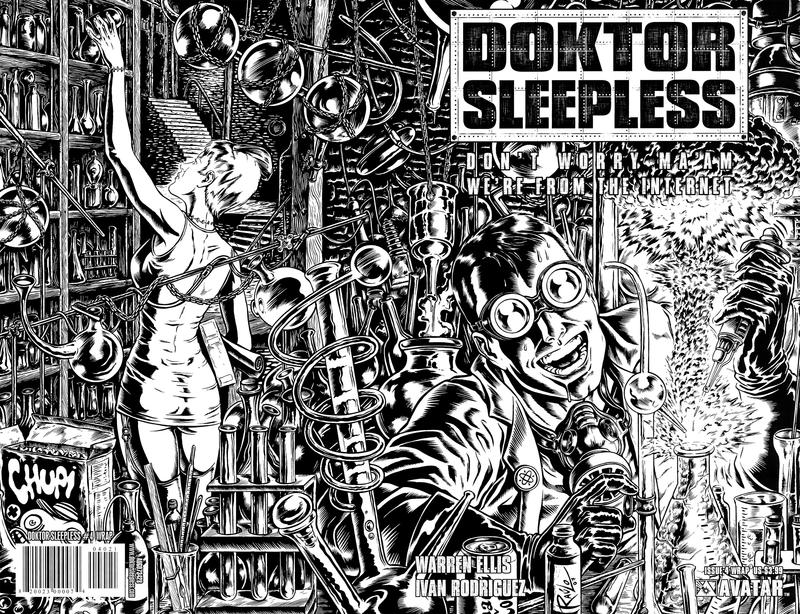 Cover for Doktor Sleepless (Avatar Press, 2007 series) #4 [Wrap]