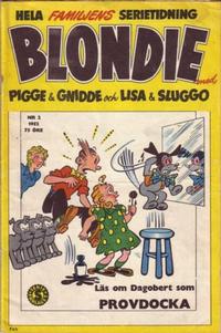 Cover Thumbnail for Blondie (Serieförlaget [1950-talet], 1951 series) #2/1952