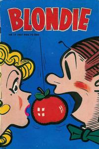 Cover Thumbnail for Blondie (Åhlén & Åkerlunds, 1956 series) #17/1957