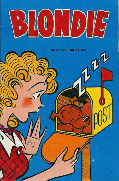 Cover for Blondie (Åhlén & Åkerlunds, 1956 series) #3/1957