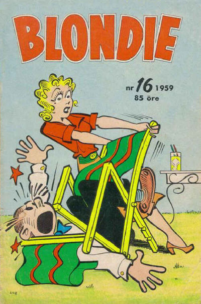 Cover for Blondie (Åhlén & Åkerlunds, 1956 series) #16/1959