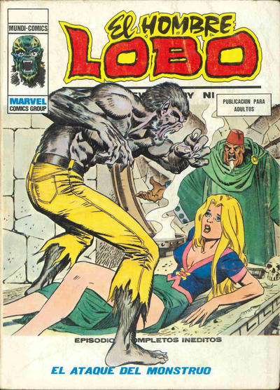 Cover for El Hombre Lobo (Ediciones Vértice, 1973 series) #9