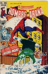 Cover for El Asombroso Hombre Araña (Novedades, 1980 series) #209