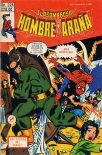 Cover for El Asombroso Hombre Araña (Novedades, 1980 series) #228