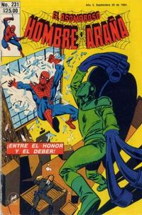 Cover Thumbnail for El Asombroso Hombre Araña (Novedades, 1980 series) #231
