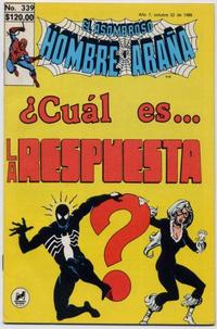 Cover Thumbnail for El Asombroso Hombre Araña (Novedades, 1980 series) #339