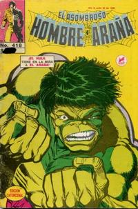 Cover Thumbnail for El Asombroso Hombre Araña (Novedades, 1980 series) #418