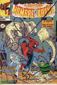 Cover for El Asombroso Hombre Araña (Novedades, 1980 series) #451