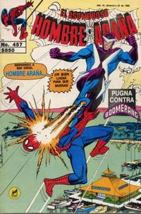 Cover Thumbnail for El Asombroso Hombre Araña (Novedades, 1980 series) #457