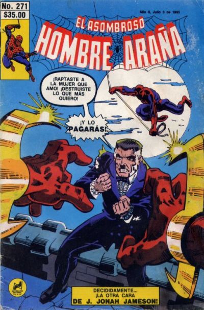 Cover for El Asombroso Hombre Araña (Novedades, 1980 series) #271