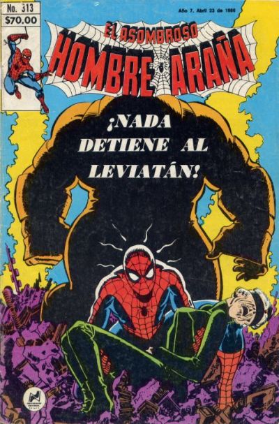 Cover for El Asombroso Hombre Araña (Novedades, 1980 series) #313