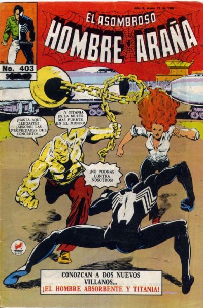 Cover for El Asombroso Hombre Araña (Novedades, 1980 series) #403