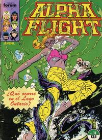 Cover for Alpha Flight (Planeta DeAgostini, 1985 series) #11