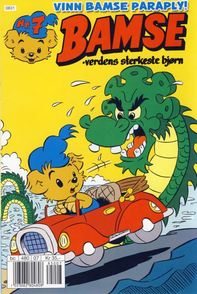 Cover for Bamse (Hjemmet / Egmont, 1991 series) #7/2008