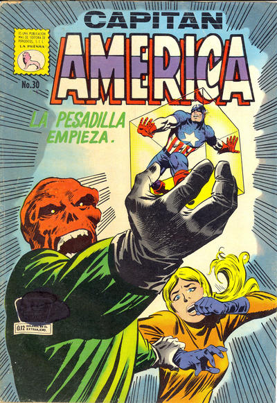 Cover for Capitán América (Editora de Periódicos, S. C. L. "La Prensa", 1968 series) #30