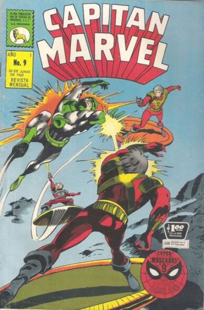 Cover for Capitán Marvel (Editora de Periódicos, S. C. L. "La Prensa", 1968 series) #9