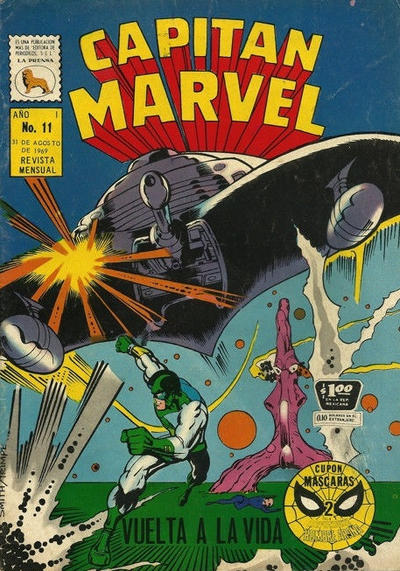 Cover for Capitán Marvel (Editora de Periódicos, S. C. L. "La Prensa", 1968 series) #11